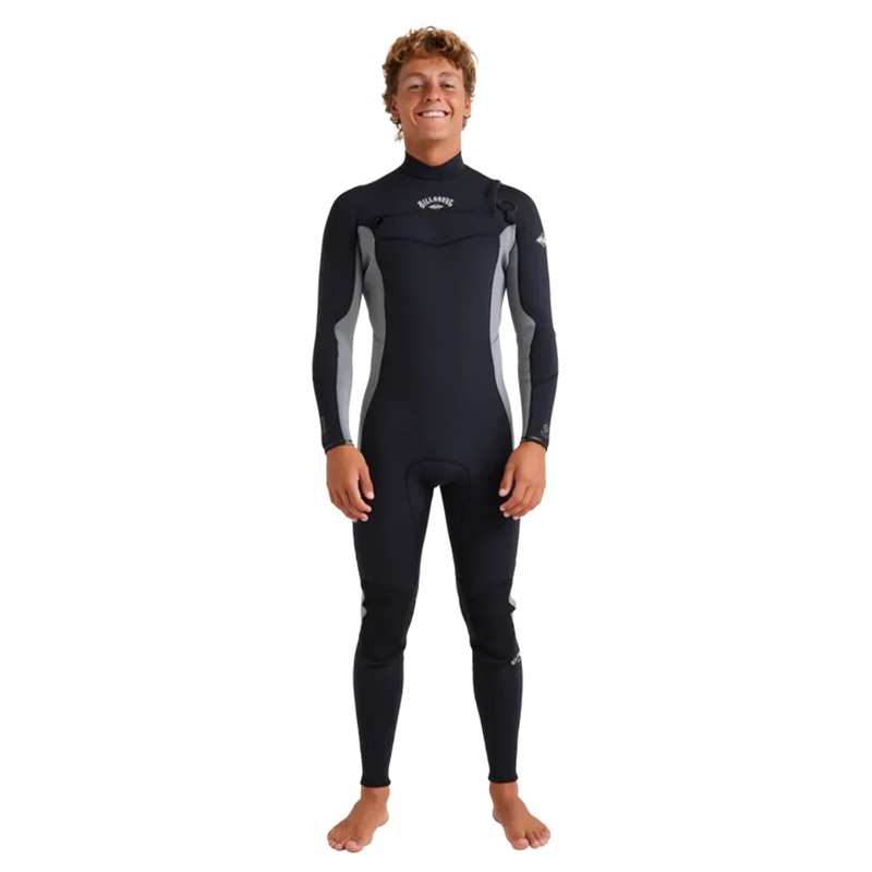 Billabong Mens 4/3mm Absolute Natural Chest Zip Steamer Wetsuit