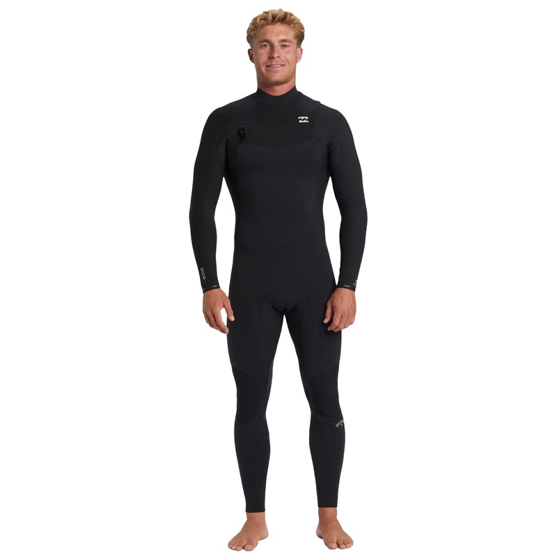 Billabong Mens 4/3mm Revolution Natural Chest Zip Steamer Wetsuit