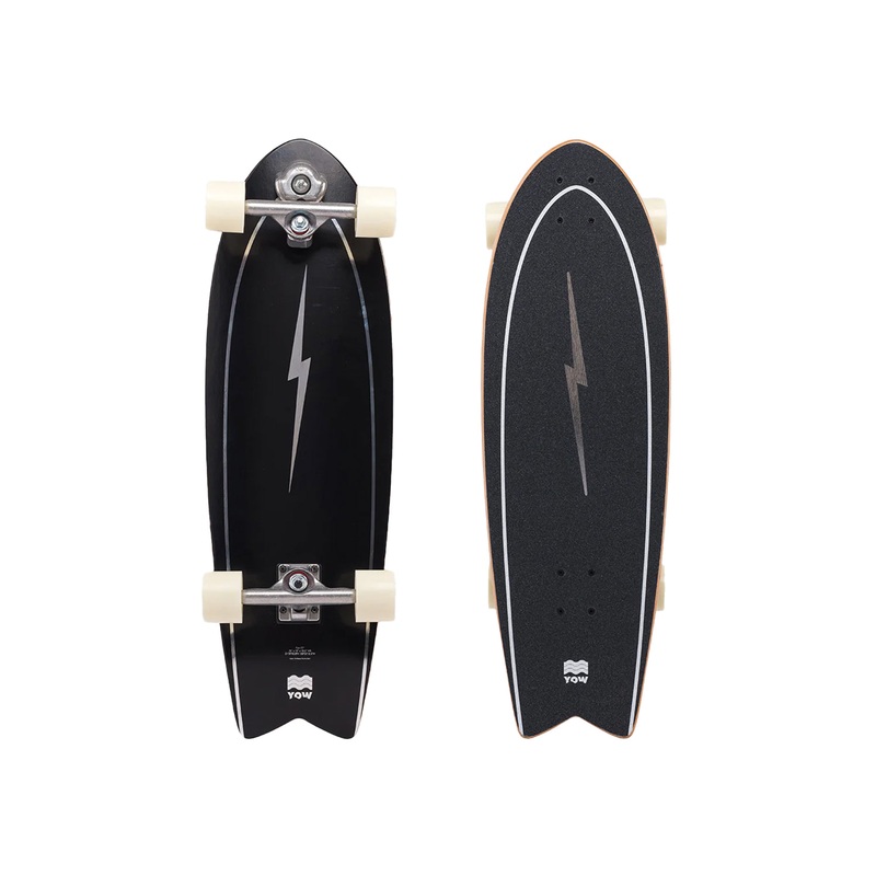 YOW Pipe 32" Power Surfing Series Surfskate - Black