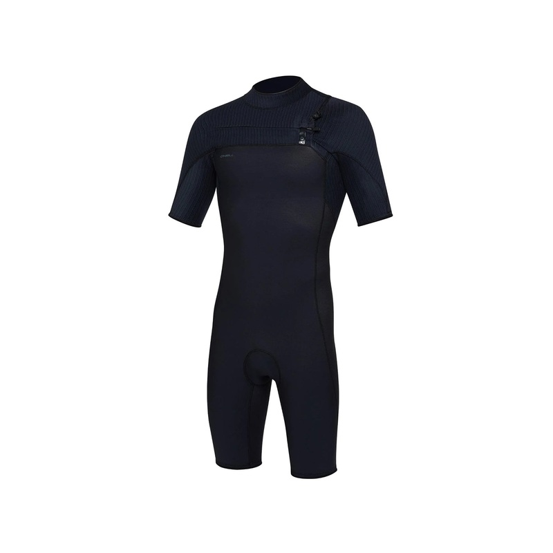 O'Neill Mens Hyperfreak 2mm Short Sleeve Chest Zip Springsuit