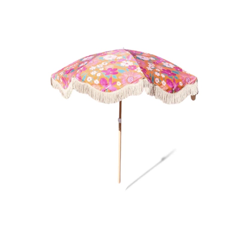 Salty Shadows Bloom Beach Umbrella