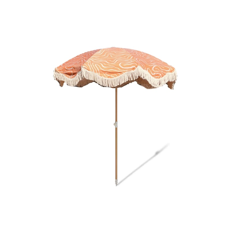 Salty Shadows Earth Beach Umbrella