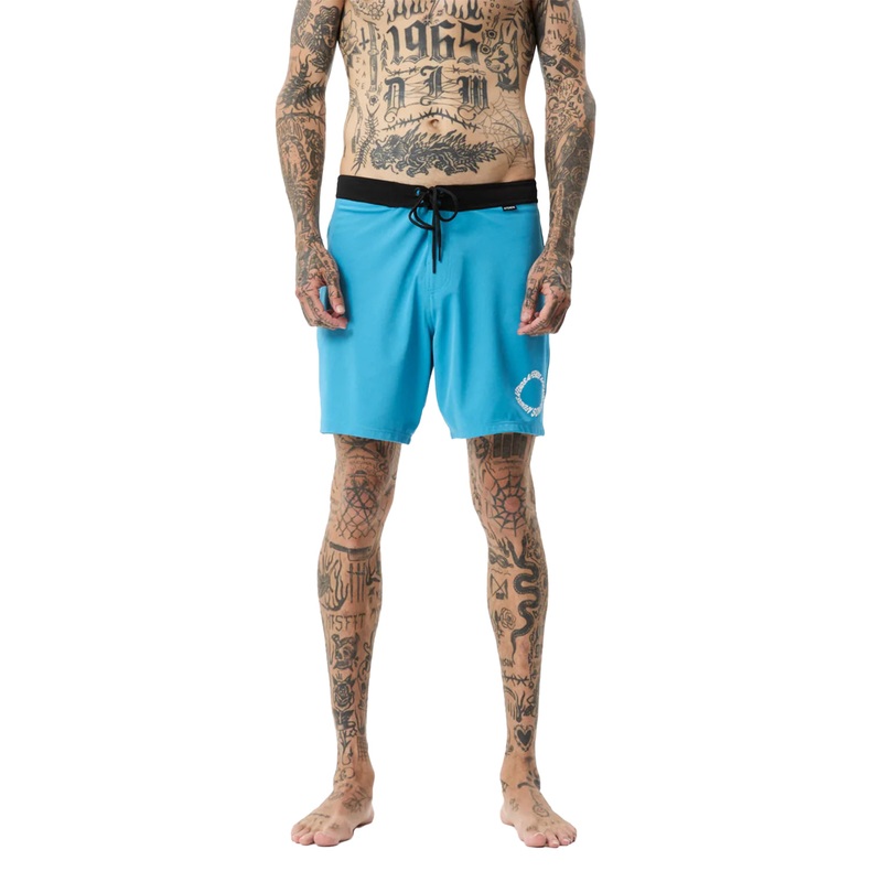 Afends Mens Vortex Recycled Fixed Waist Boardshorts