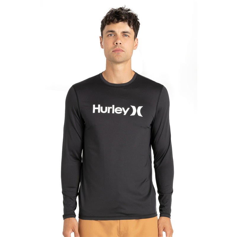 Hurley Mens One And Only Long Sleeve Rash Shirt