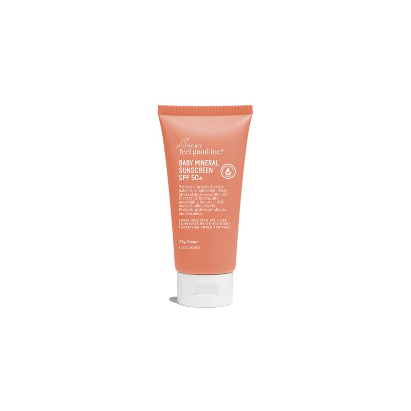 We are feel good inc. Baby Mineral Sunscreen SPF50+ 75mL