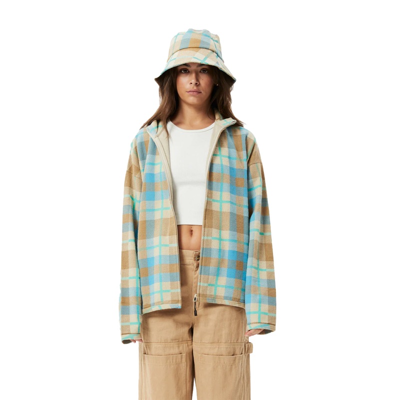 Afends Womens Millie Hemp Reverse Fleece Jacket