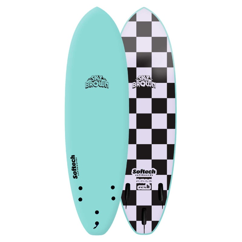 Softech Sky Brown Signature Softboard - Fins not included