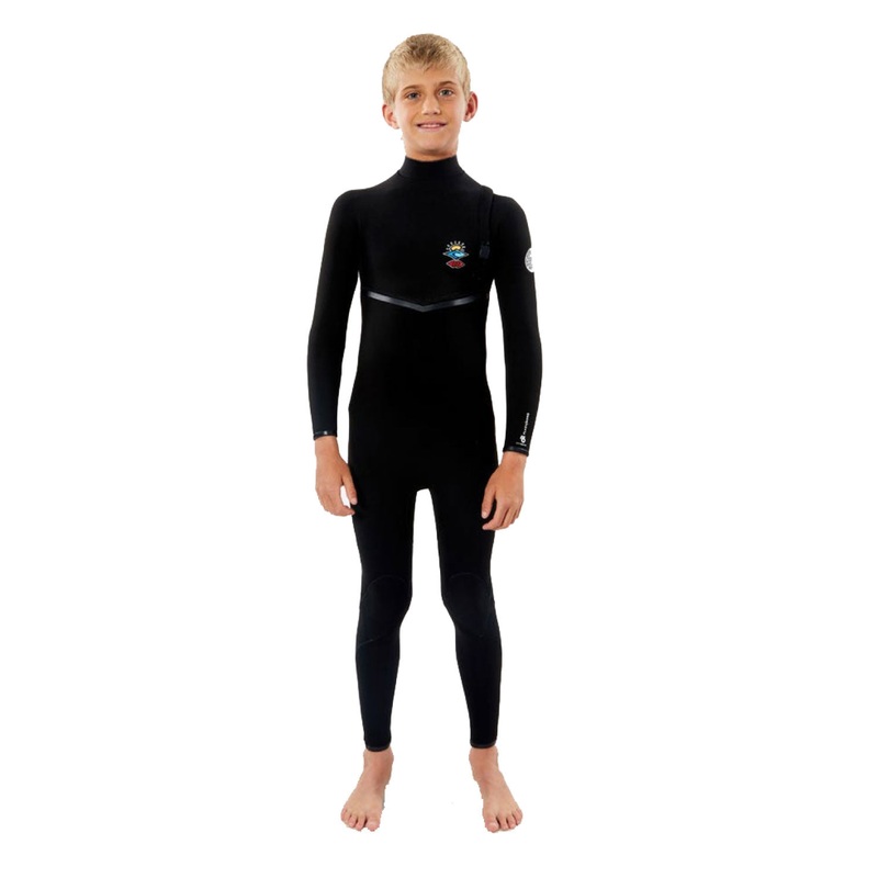 Rip Curl Junior Flashbomb 3/2mm Chest Zip Steamer Wetsuit
