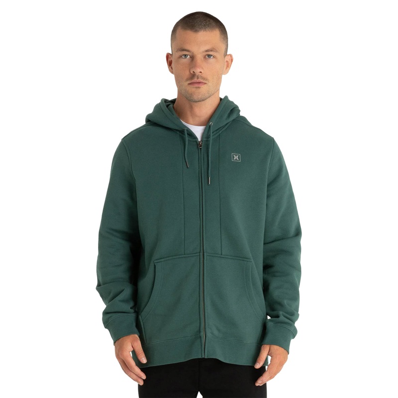 Hurley Mens Box Fleece Full Zip Hoodie