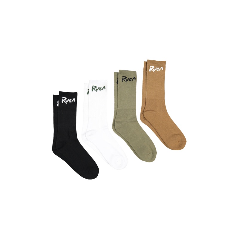 RVCA Mens Seasonal Sock 4 Pack
