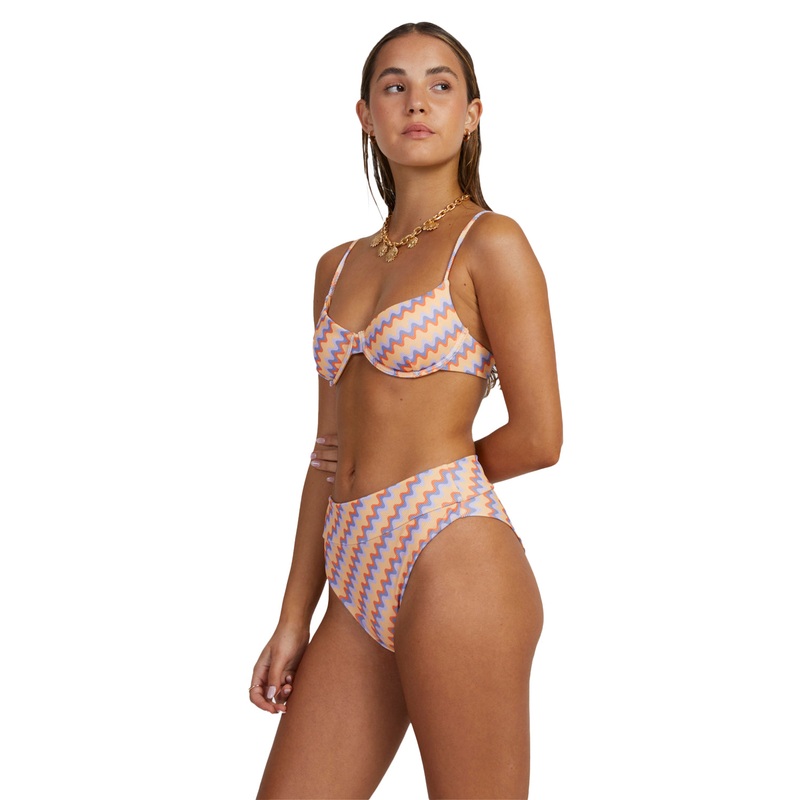 RVCA Retro Waves High Rise Bikini Bottom