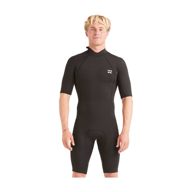 Billabong Mens 202 2mm Absolute Back Zip Short Sleeve Springsuit