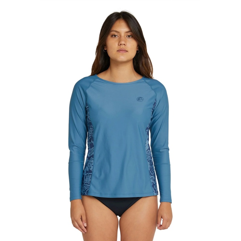 O'Neill Womens Salina Long Sleeve Surf Tee - Blue Haze