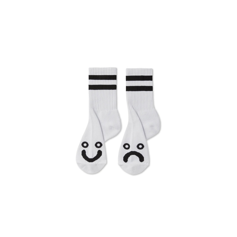 Polar Skate Co Happy Sad Crew Socks