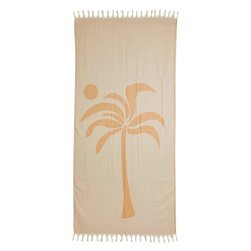 Salty Shadows Turkish Towel Palm Tree