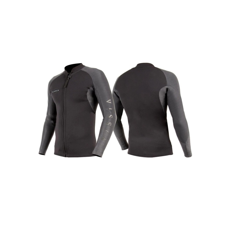 Vissla Mens High Seas 2mm Front Zip Long Sleeve Wetsuit Jacket