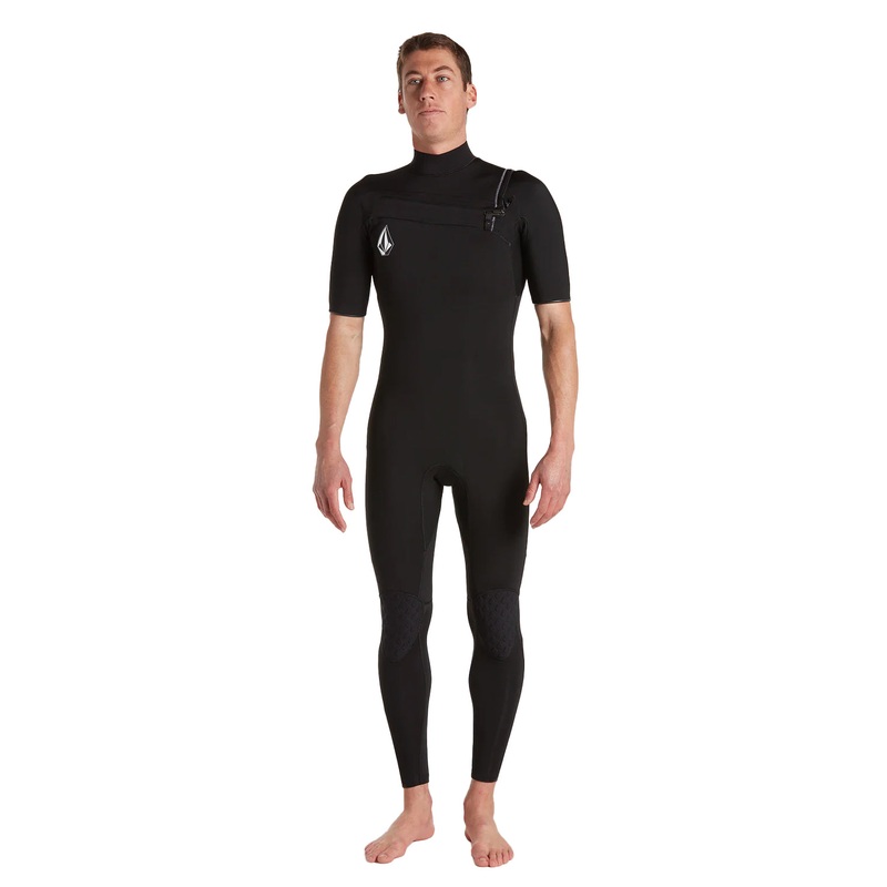 Volcom Mens 2/2mm Chest Zip Short Arm Steamer