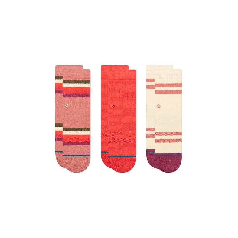 Stance Kids Bold Move 3 Pack Socks - Pink