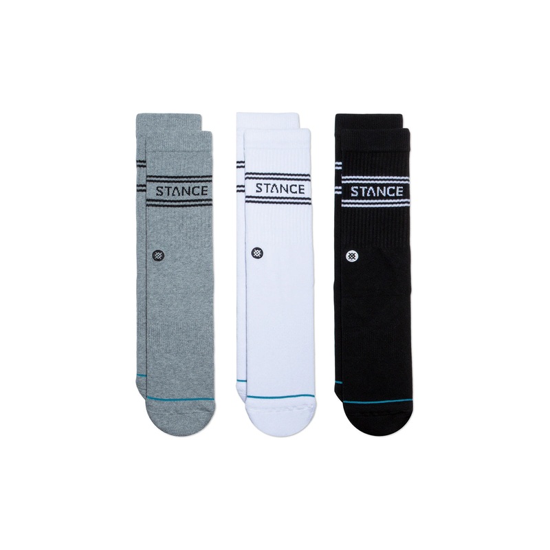 Stance Mens Basic 3 Pack Crew Socks