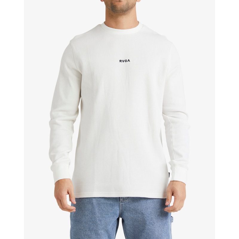 RVCA Mens Haru Waffle L/S T-Shirt