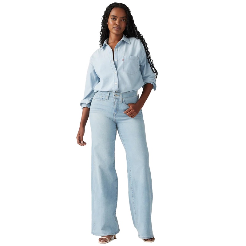 Levi's Womens 318 Shaping Wide Leg Jeans