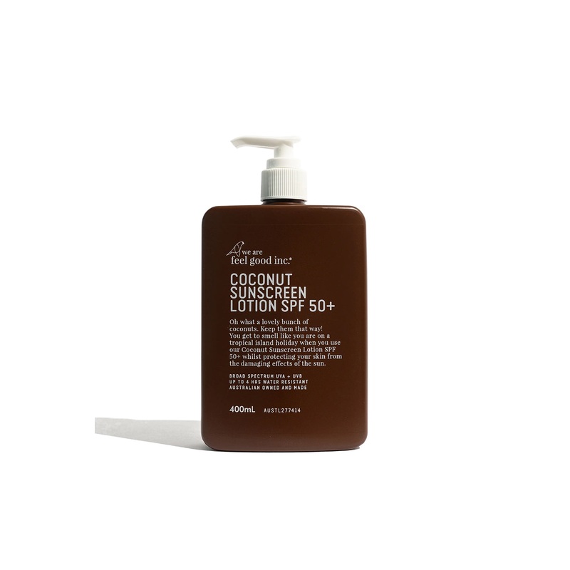 We are feel good inc. Coconut Sunscreen SPF50+