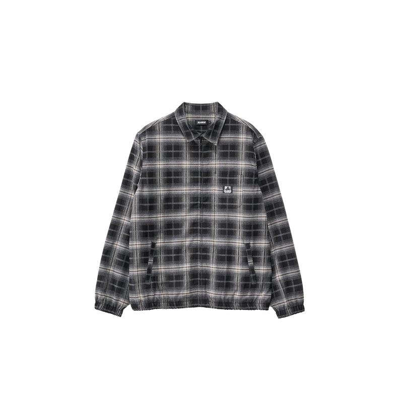 X Large Blended Check Zip Jacket