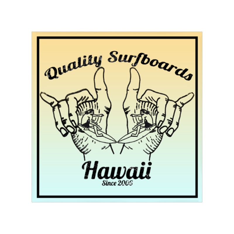 Double Shaka Barrel Sticker 3"