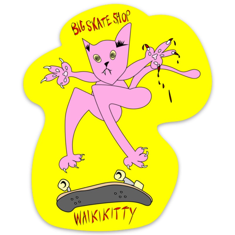 Waikikitty 4" Sticker