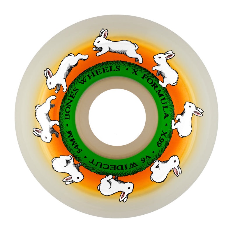 X-Formula Skateboard Wheels Runny Bunny 54 V6 Wide-Cut 99A