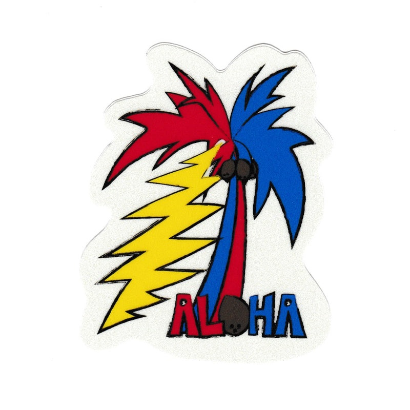 Aloha Palm Sticker 3"