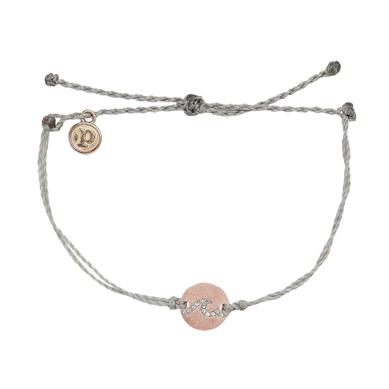 Pave Wave Coin Bracelet