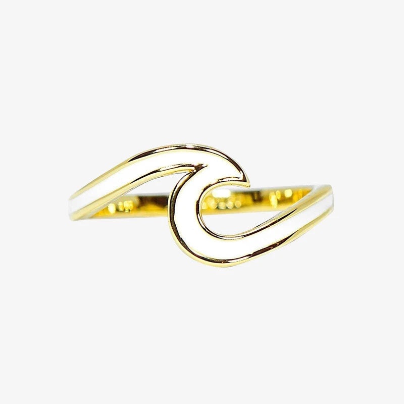 Pura Vida Enamel Wave Ring
