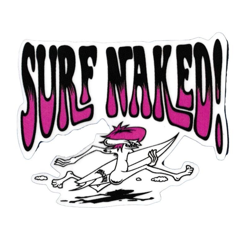 Surf Naked 4" Sticker Mayhem surfboards