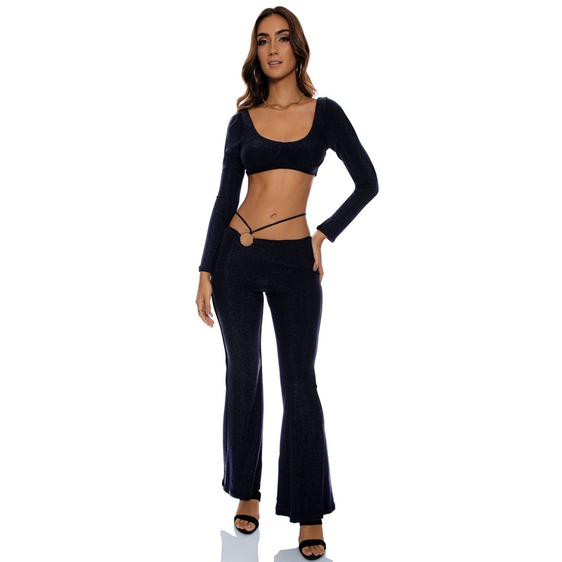 Luli Fama Flare Pant - Black