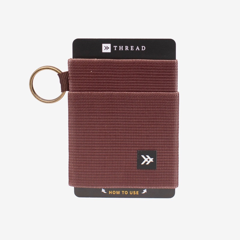 Thread Wallets Chocolate Elastic Wallet