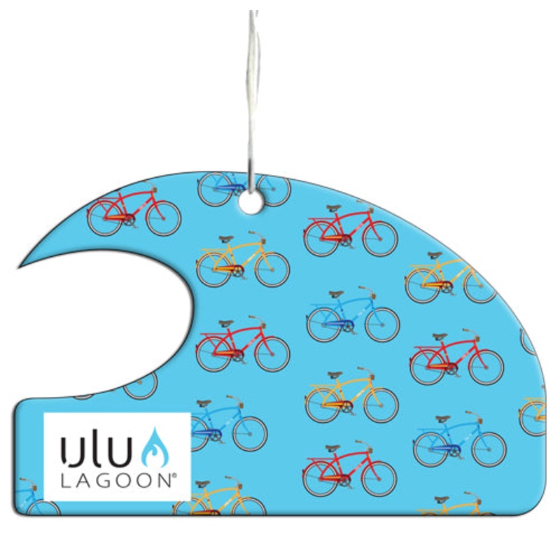 Ulu Lagoon Bikes Mini Wave Air Freshener (Coconut Surf Wax Scent)