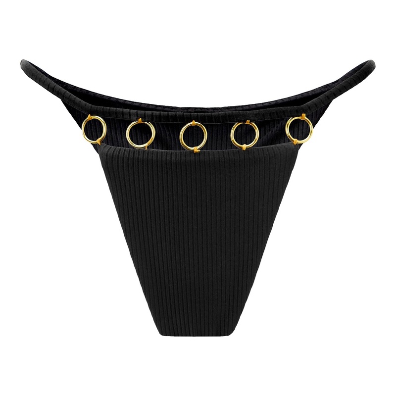 Akosha Cinco Bikini Bottom - Onyx