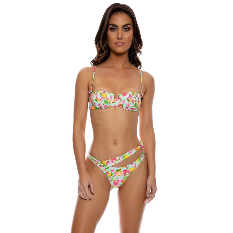 Luli Fama Limoncello Asymetrical Side Bow Bottom