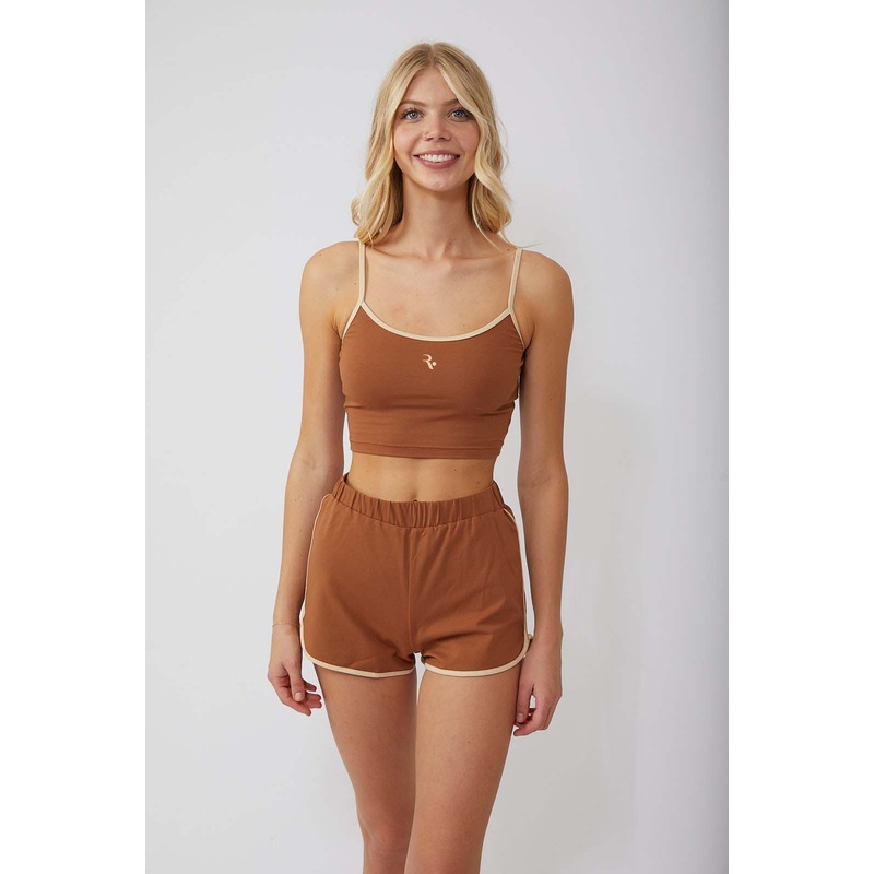 Rusty Charlie Retro Tank - Brown