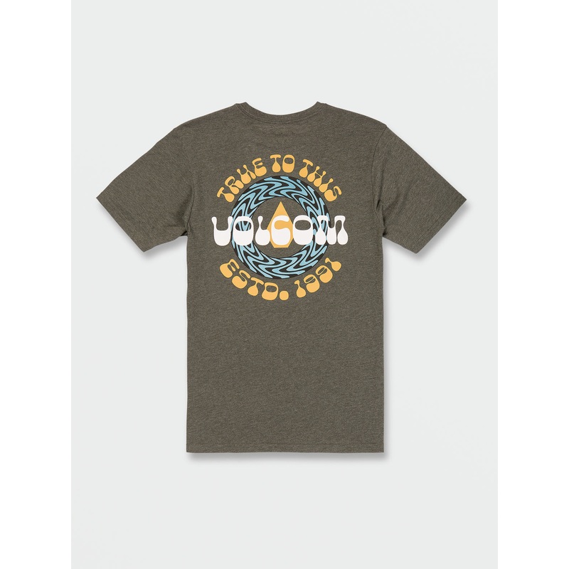 Volcom Backstage Short Sleeve Tee Shirt - Martini Olive