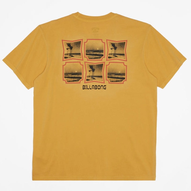 Billabong Reflections Short Sleeve Wave Washed T-Shirt - Citrus