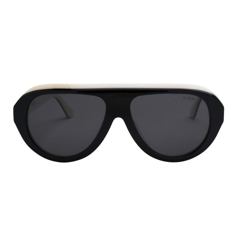 I-SEA Aspen Polarized Sunglasses -Black with Smoke Polarized Lens