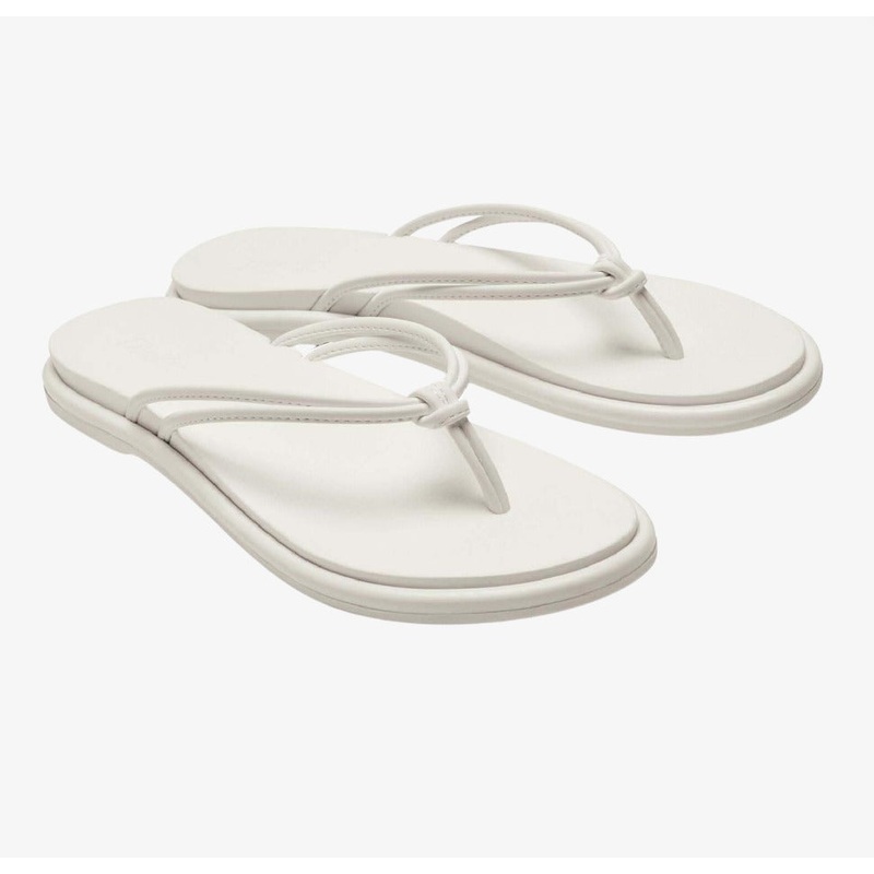 Olukai Aka Womens Everyday Flip Flops - White