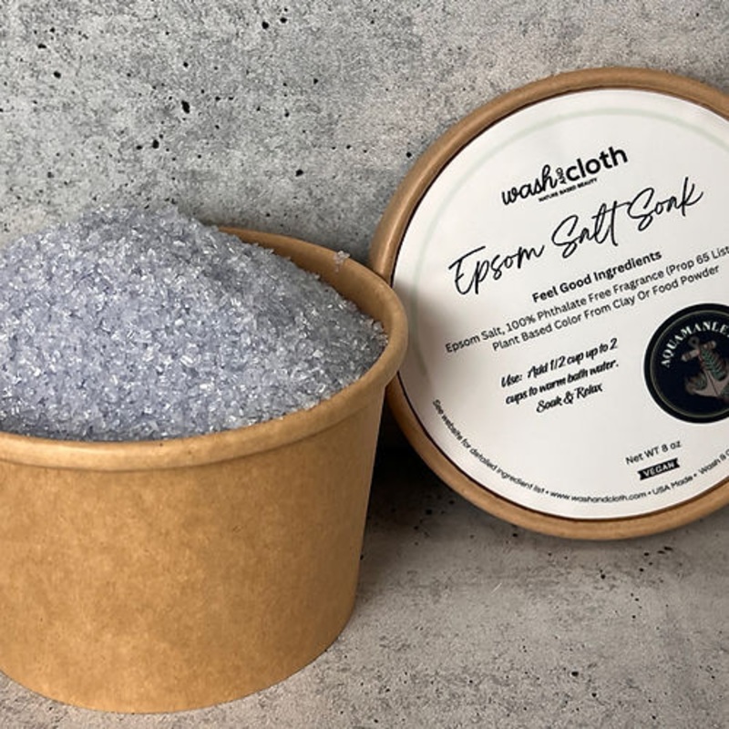 Wash & Cloth Epsom Salt - 8 Oz
