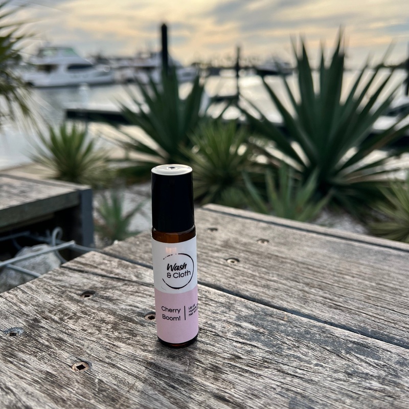 Wash & Cloth Lip Oil - Cherry Boom