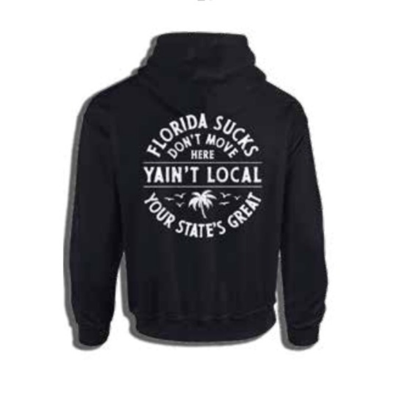 Yaint Local Florida Sux Hoodie - Black