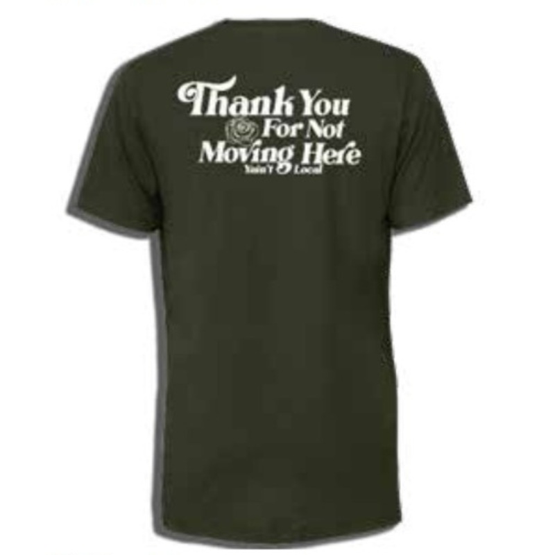 Yaint Local Thanks Tee - Dark Olive