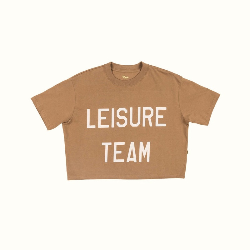 Duvin Leisure Team Crop Tee - Brown