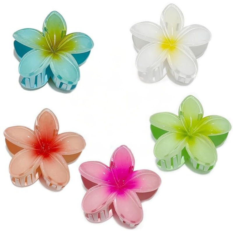 Hawaiian Flower Hair Claw Clip